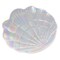 Fabulaxe Iridescent Glass Catchall Clam Shell Jewelry Tray Soap Holder Trinket Dish Ring Plate Vanity Organizer Bathroom Countertop Accent Coastal Inspired Bedroom Decor Piece and Nautical Display